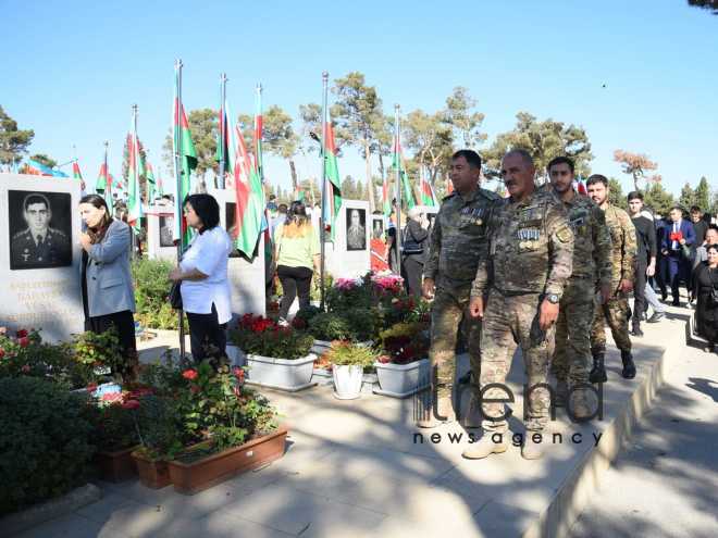 Азербайджанский народ чтит память героев шехидов Азербайджан Баку 27 сентября 2022